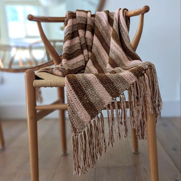 Hand Knit Shawl|Throw - Picture 6 of 8